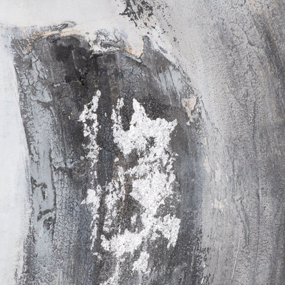 Galaxy Silver And Grey Hand Painted Canvas - Handpainted Art from the Quanta Home collection.