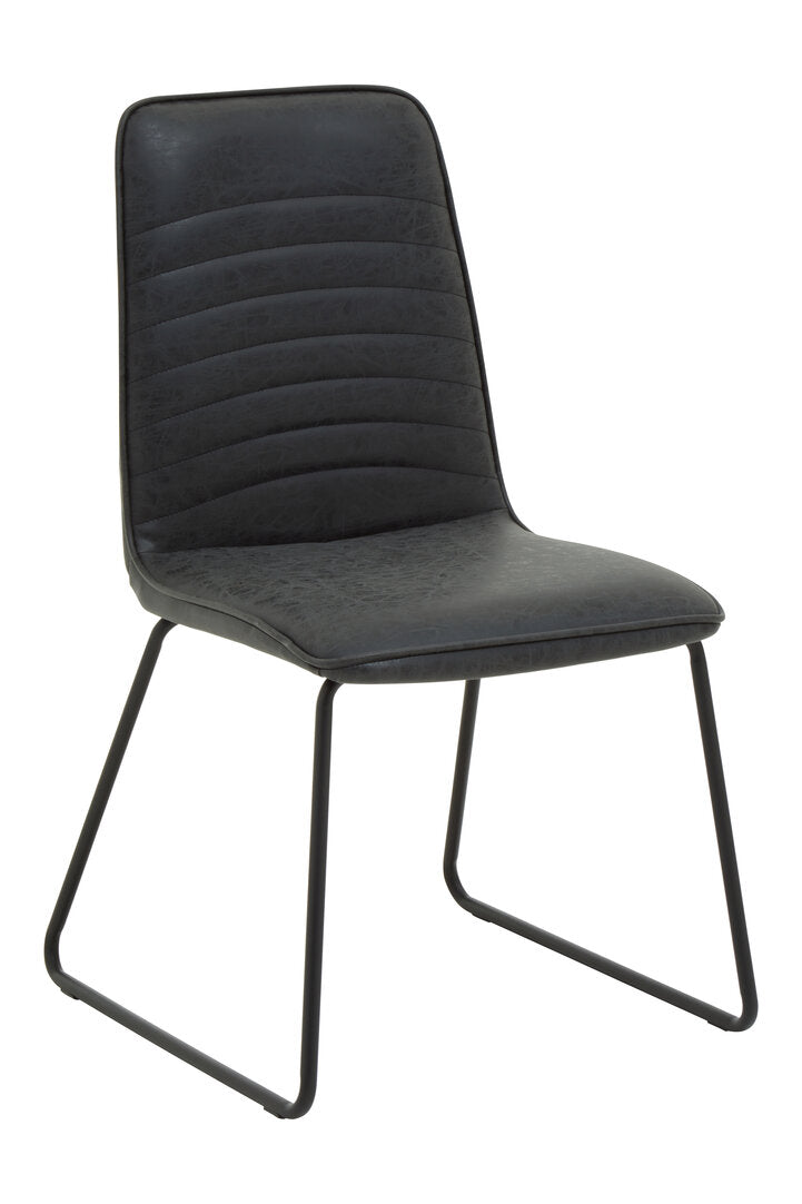 Nova Black Leather Effect Chair