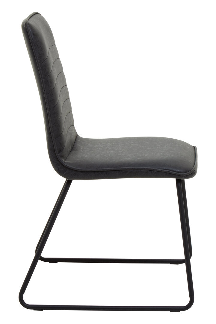 Nova Black Leather Effect Chair