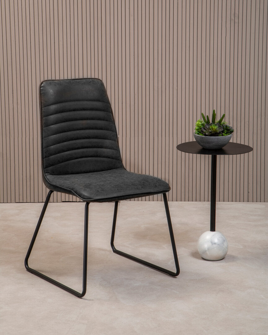 Nova Black Leather Effect Chair