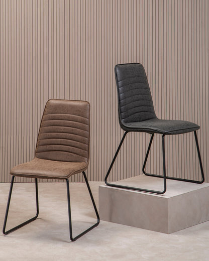 Nova Black Leather Effect Chair