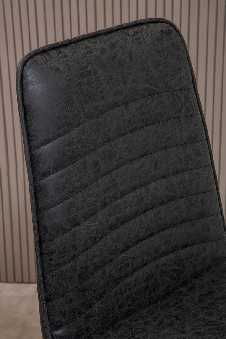 Nova Black Leather Effect Chair