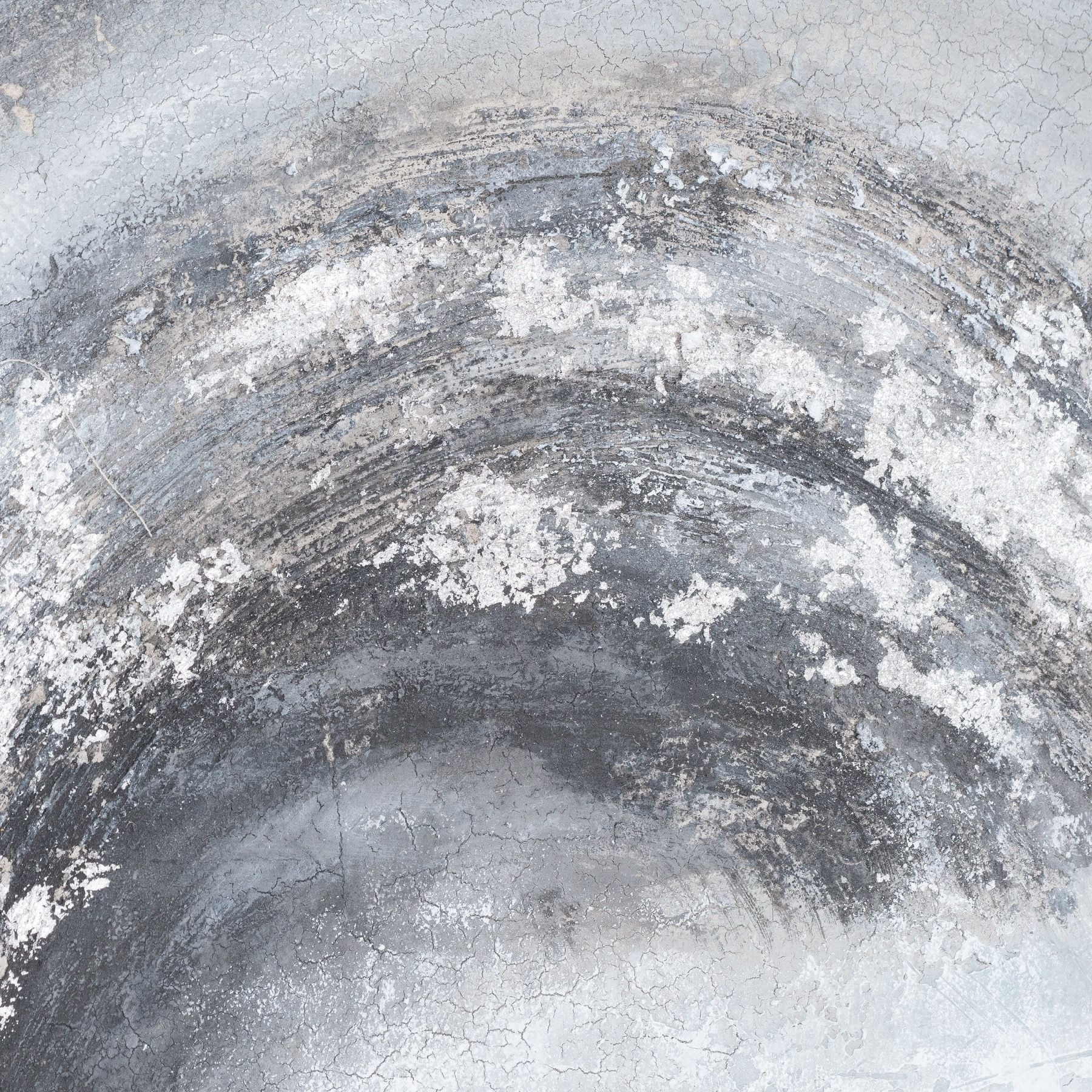 Sierra Silver And Grey Hand Painted Canvas - Handpainted Art from the Quanta Home collection.