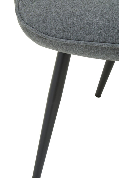 Nordic Grey Fabric Armchair