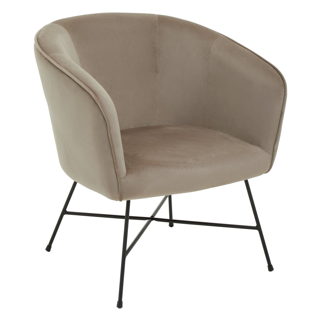 Nordic Mink Velvet Chair