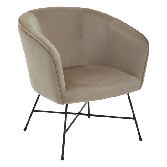 Nordic Mink Velvet Chair