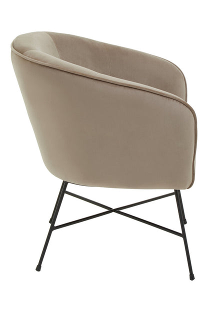 Nordic Mink Velvet Chair