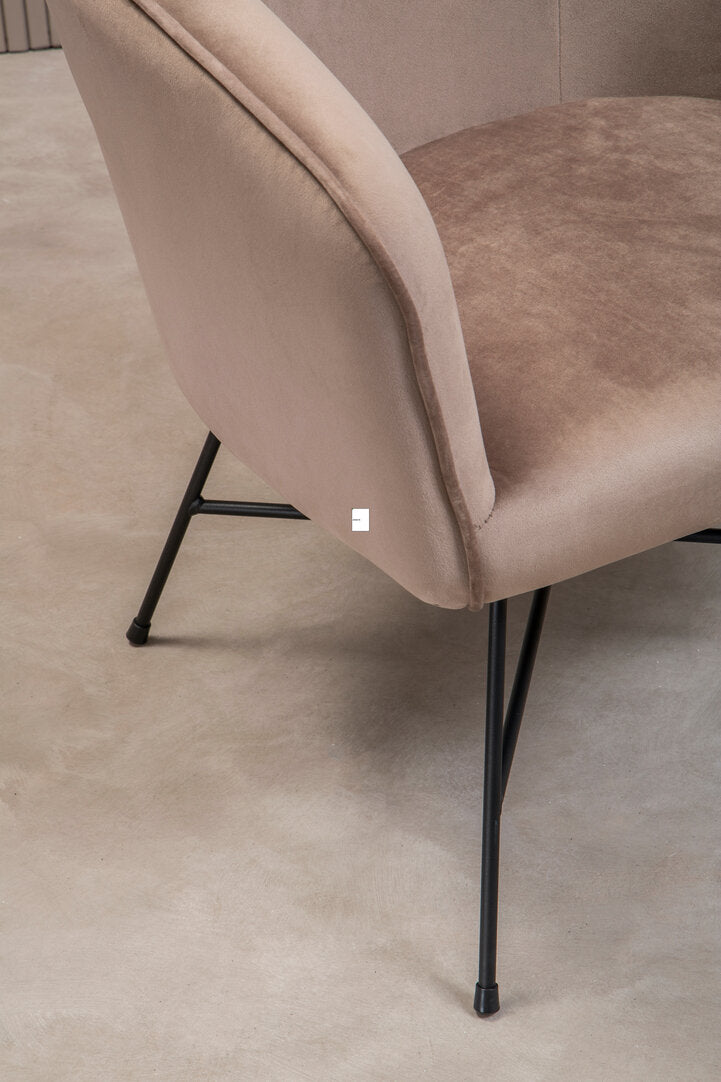 Nordic Mink Velvet Chair