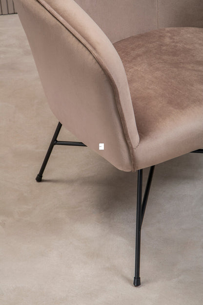 Nordic Mink Velvet Chair