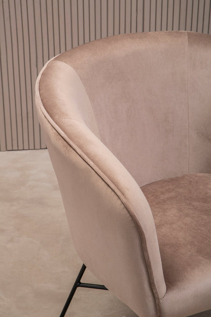 Nordic Mink Velvet Chair