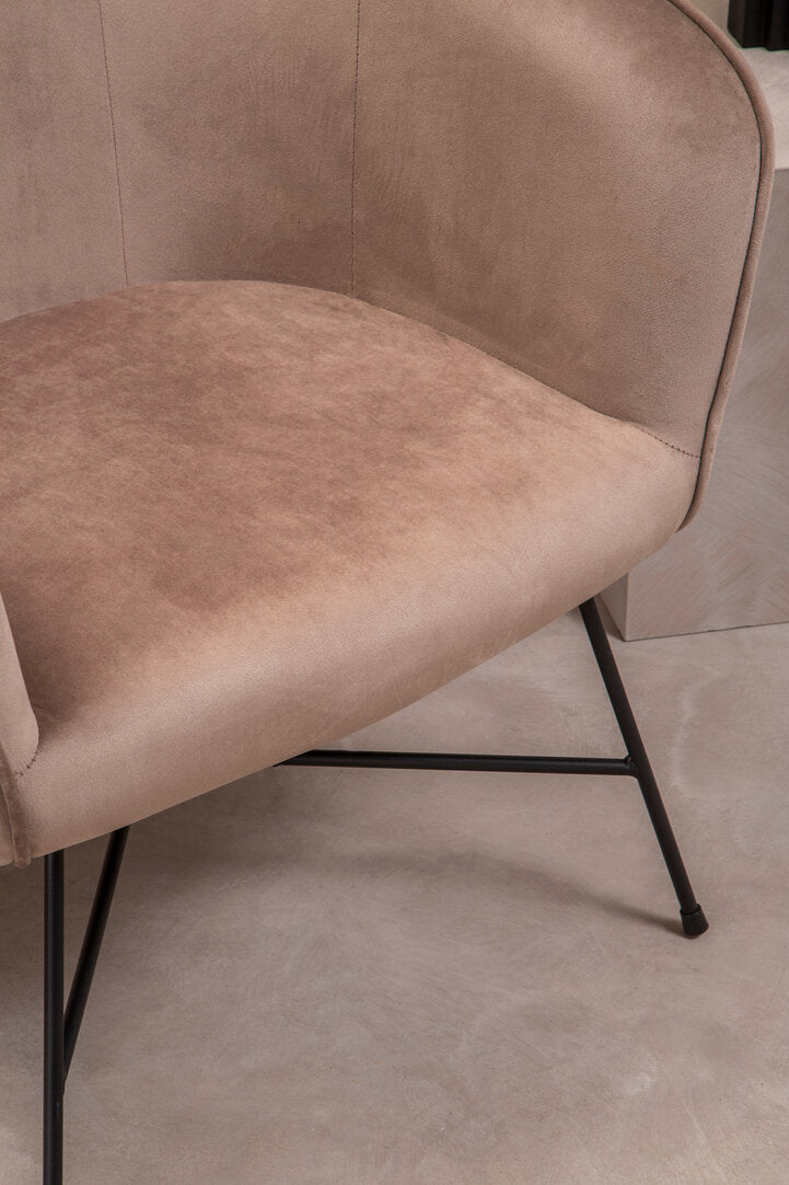 Nordic Mink Velvet Chair