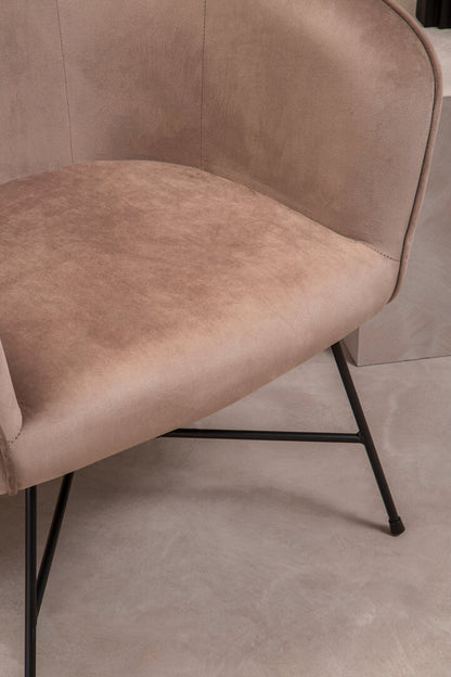 Nordic Mink Velvet Chair