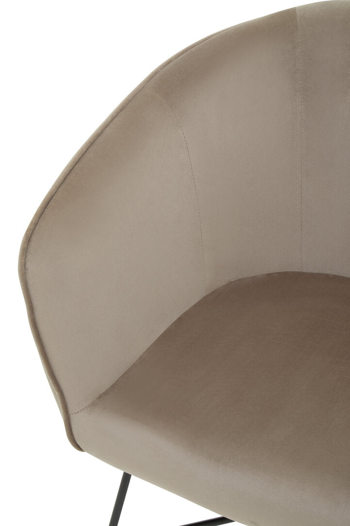 Nordic Mink Velvet Chair