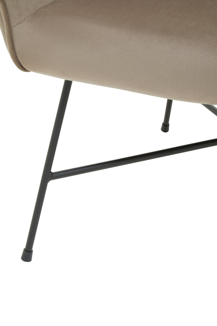Nordic Mink Velvet Chair