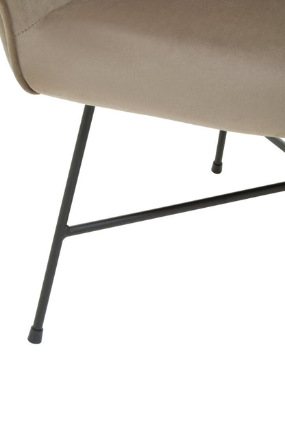 Nordic Mink Velvet Chair