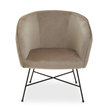Nordic Mink Velvet Chair