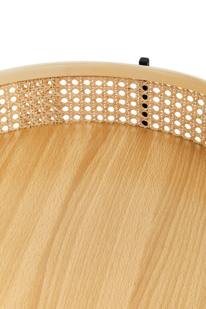 Ubud Rattan Side Table With Metal Legs