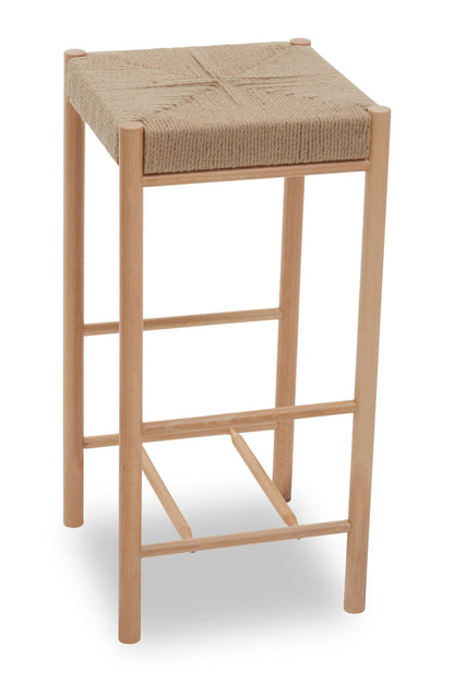Nautic Natural Rope Weave Bar Stool