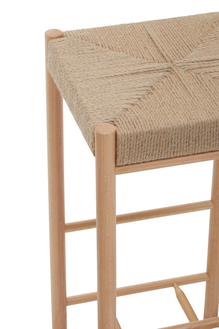 Nautic Natural Rope Weave Bar Stool