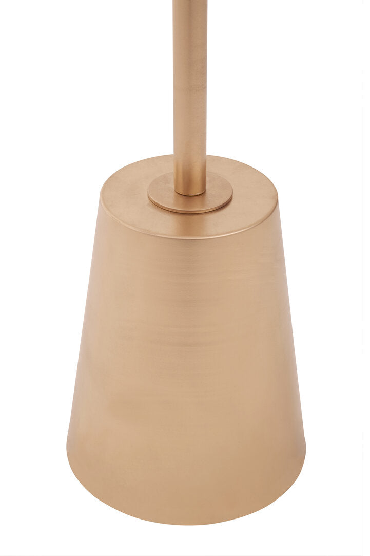 Verona White Marble Effect Top Gold Base Side Table