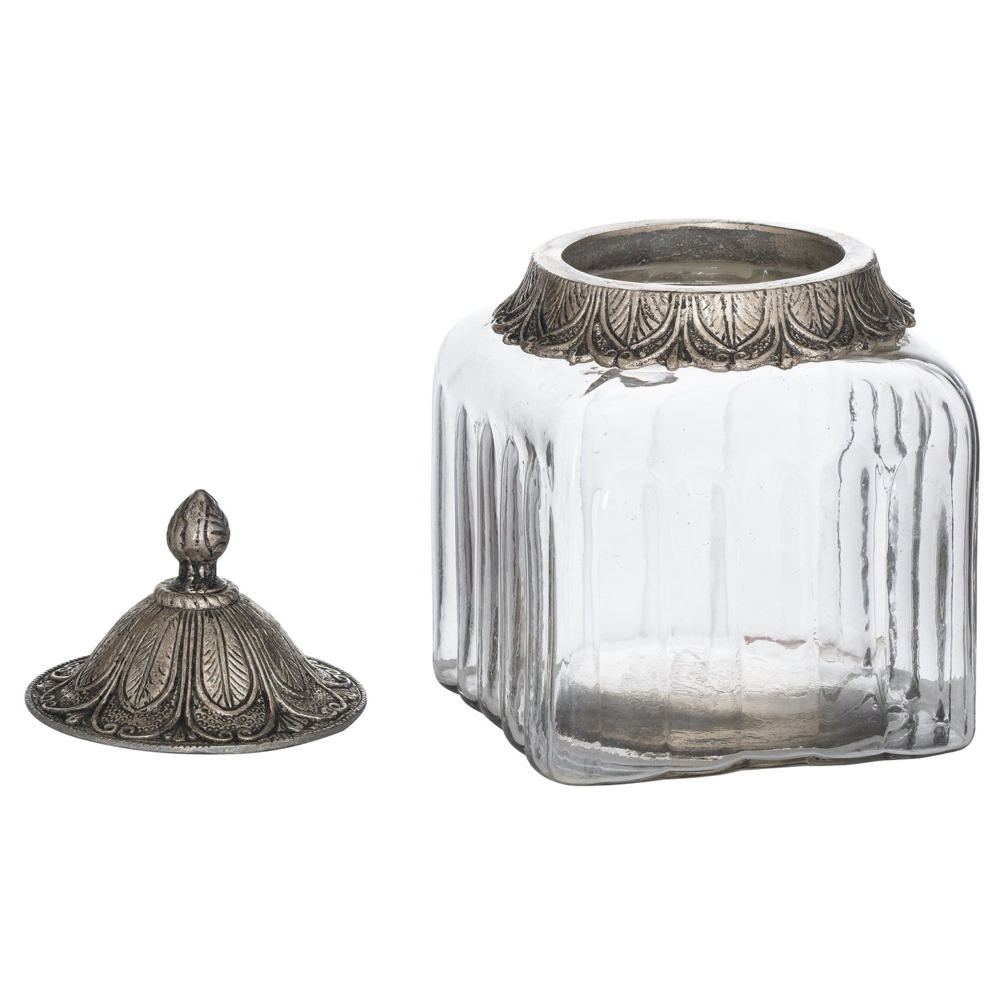Moroccan Style Lidded Medium Display Jar - Christmas Room Decorations from the Quanta Home collection.