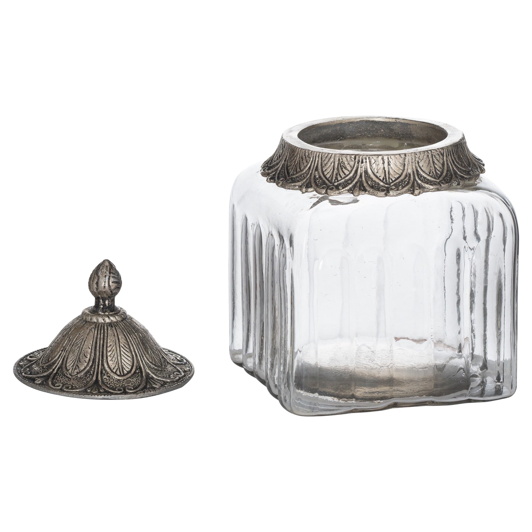Moroccan Style Lidded Medium Display Jar - Christmas Room Decorations from the Quanta Home collection.