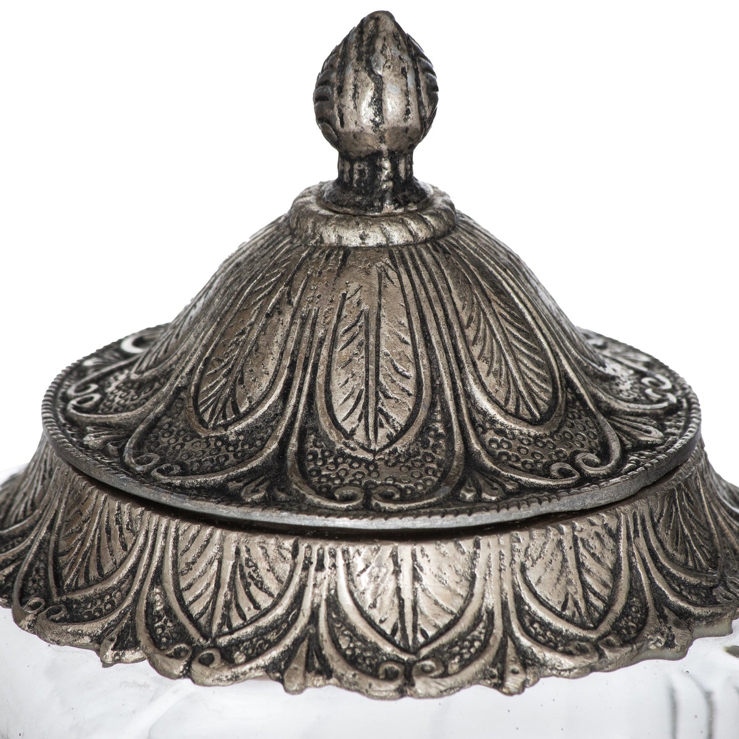 Moroccan Style Lidded Medium Display Jar - Christmas Room Decorations from the Quanta Home collection.
