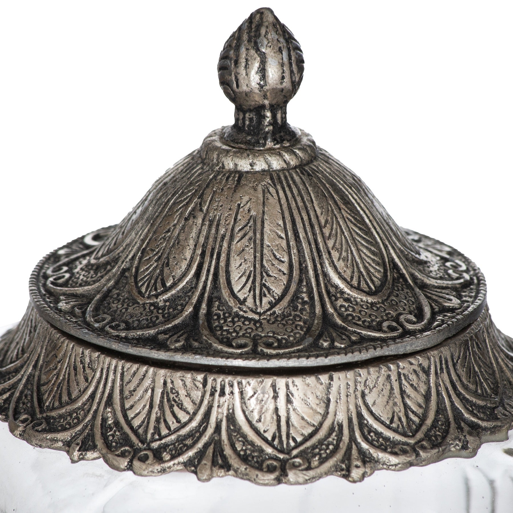 Moroccan Style Lidded Medium Display Jar - Christmas Room Decorations from the Quanta Home collection.