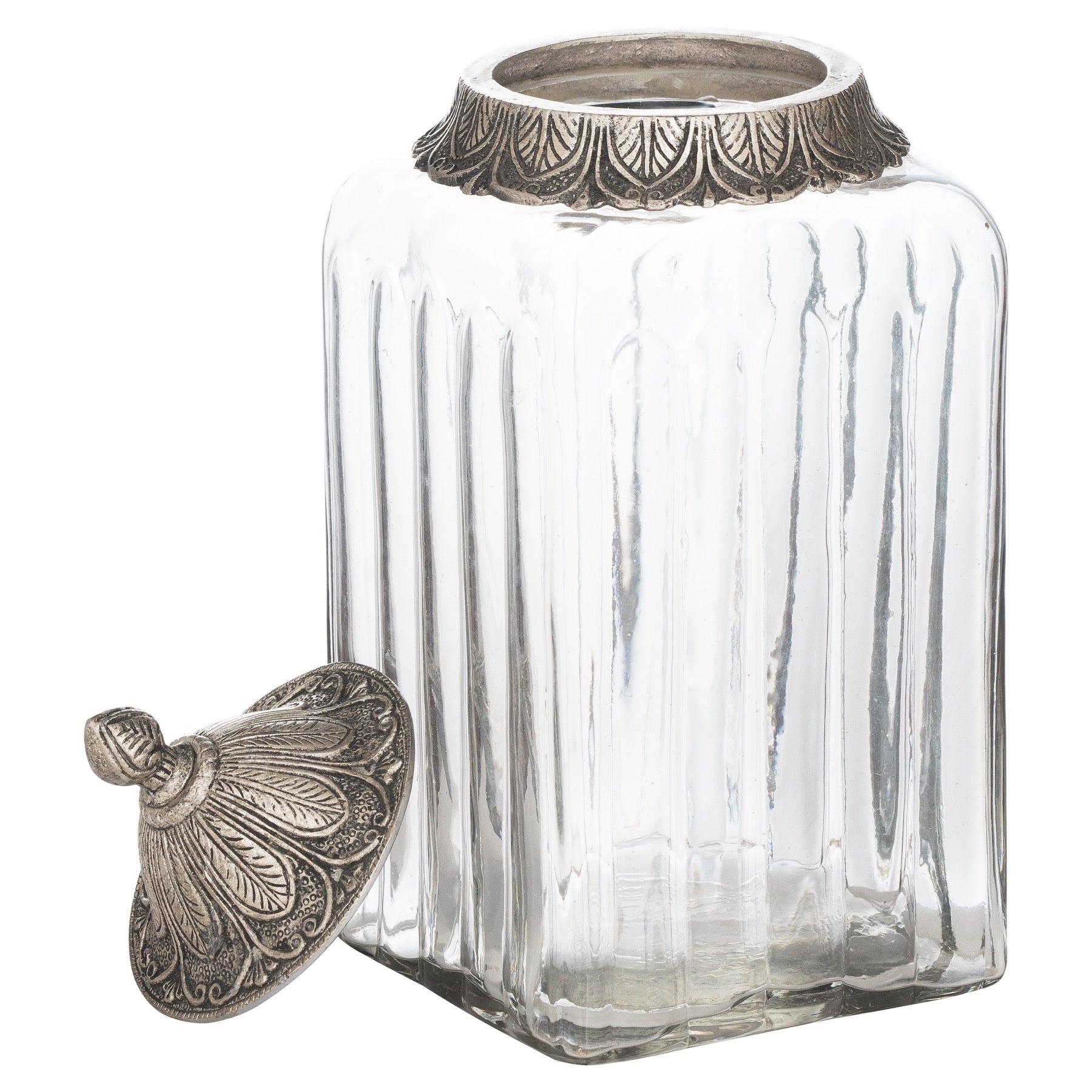 Moroccan Style Lidded Large Display Jar - Christmas Room Decorations from the Quanta Home collection.