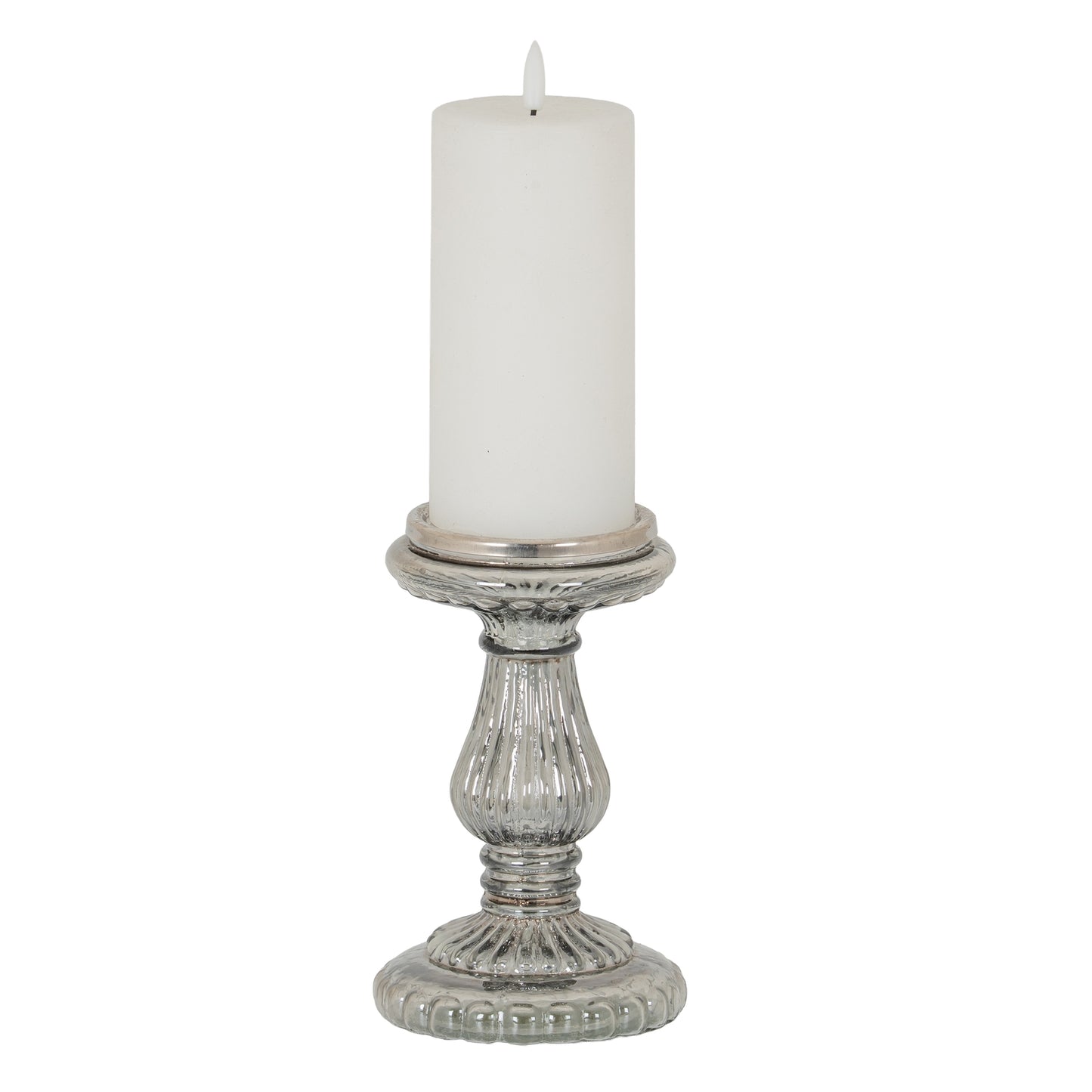 Smoked Midnight Small Candle Pillar