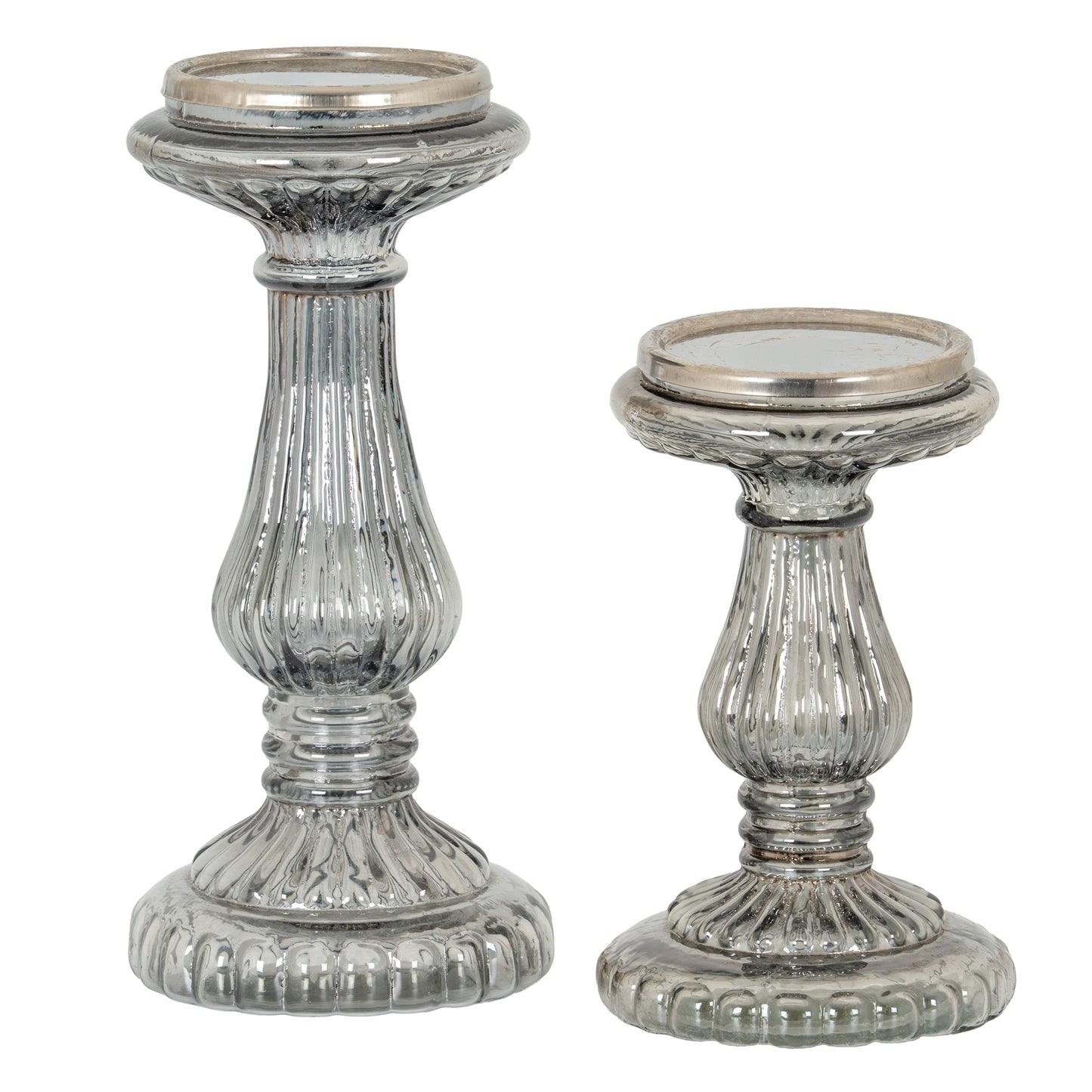 Smoked Midnight Small Candle Pillar