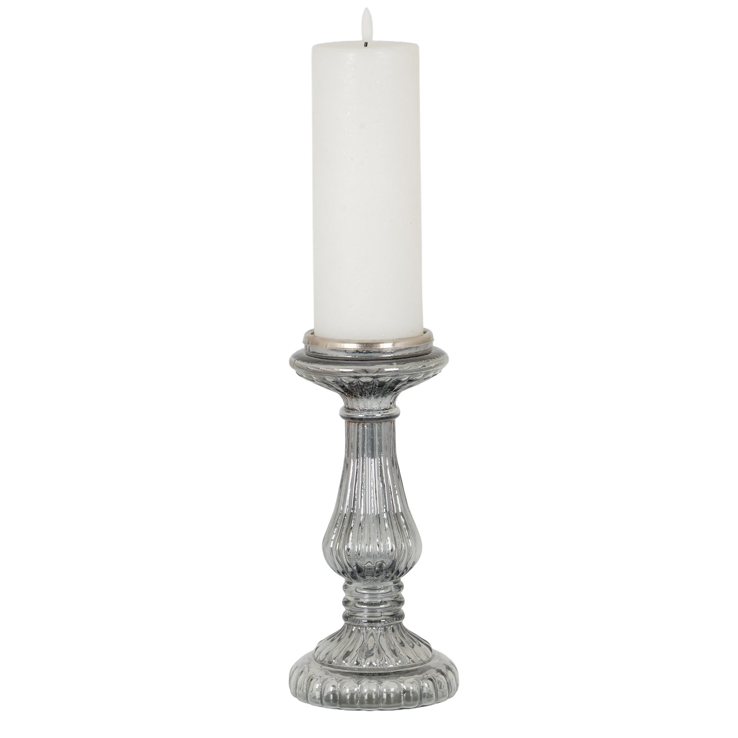 Smoked Midnight Medium Candle Pillar