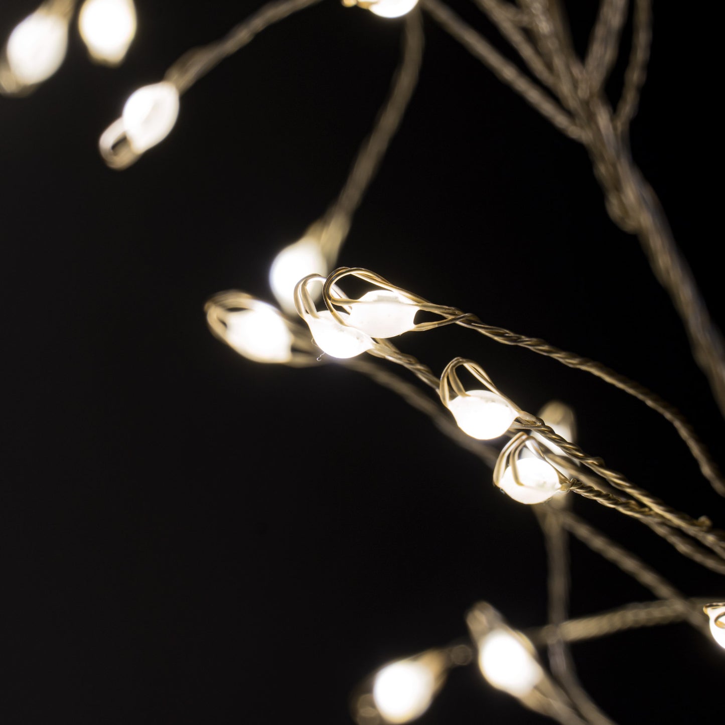 2.75m\9ft Plug-In LED 8 Sequence Warm White Cluster String - Christmas Room Decorations from the Quanta Home collection.