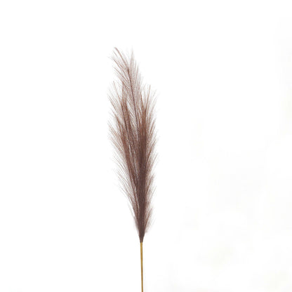 Taupe Faux Pampas Grass Stem - Single Stem Flowers from the Quanta Home collection.