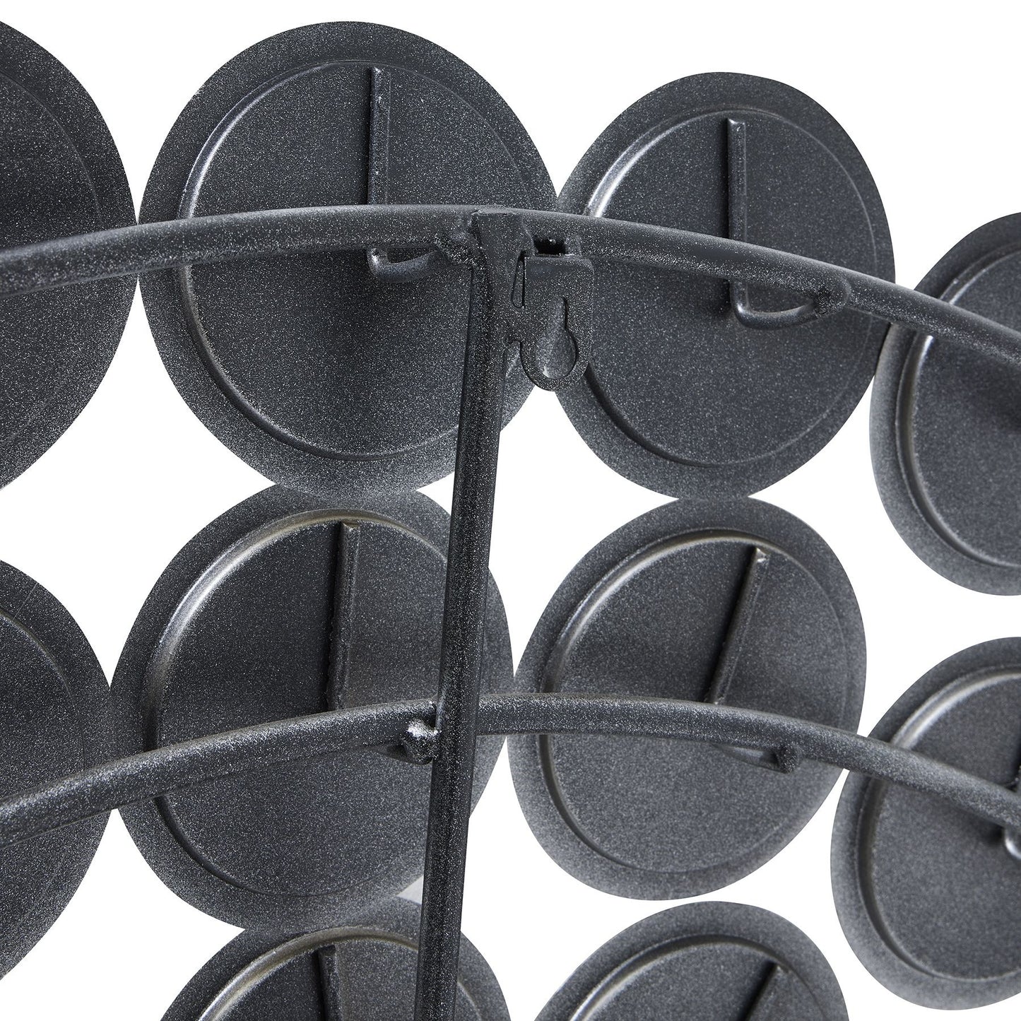 Large Round Convex Antiqued Silver Multi Mirror - Wall Mirrors from the Quanta Home collection.