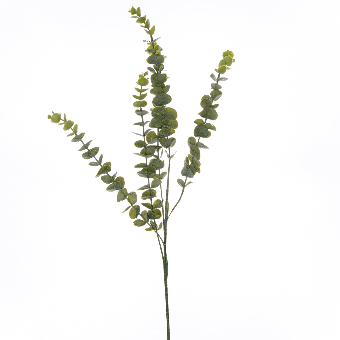 Realistic artificial Gunnii Eucalyptus spray with delicate green foliage, featuring gracefully cascading branches for versatile decor.