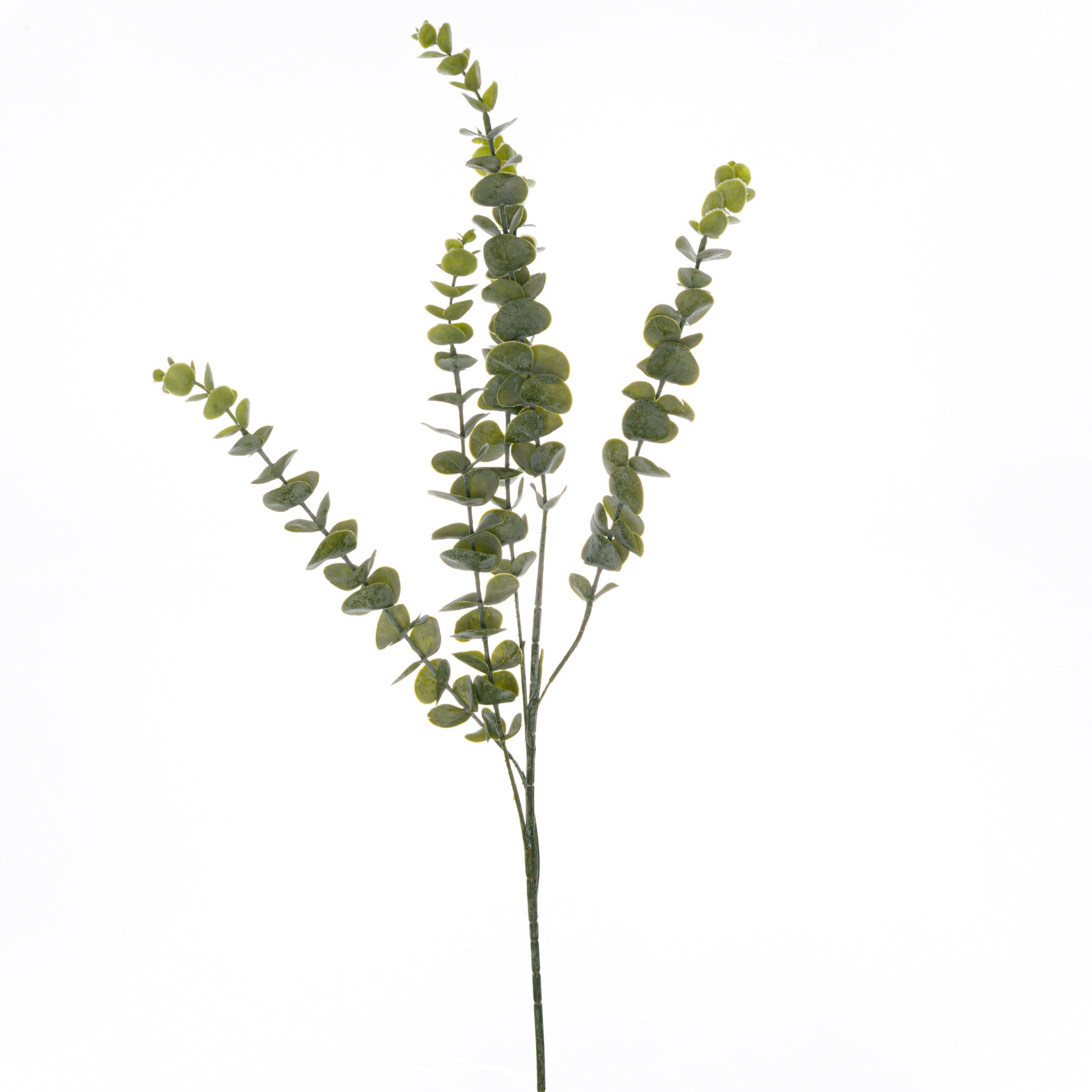 Realistic artificial Gunnii Eucalyptus spray with delicate green foliage, featuring gracefully cascading branches for versatile decor.