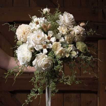 White Dahlia Stem - Autumn Stems from the Quanta Home collection.