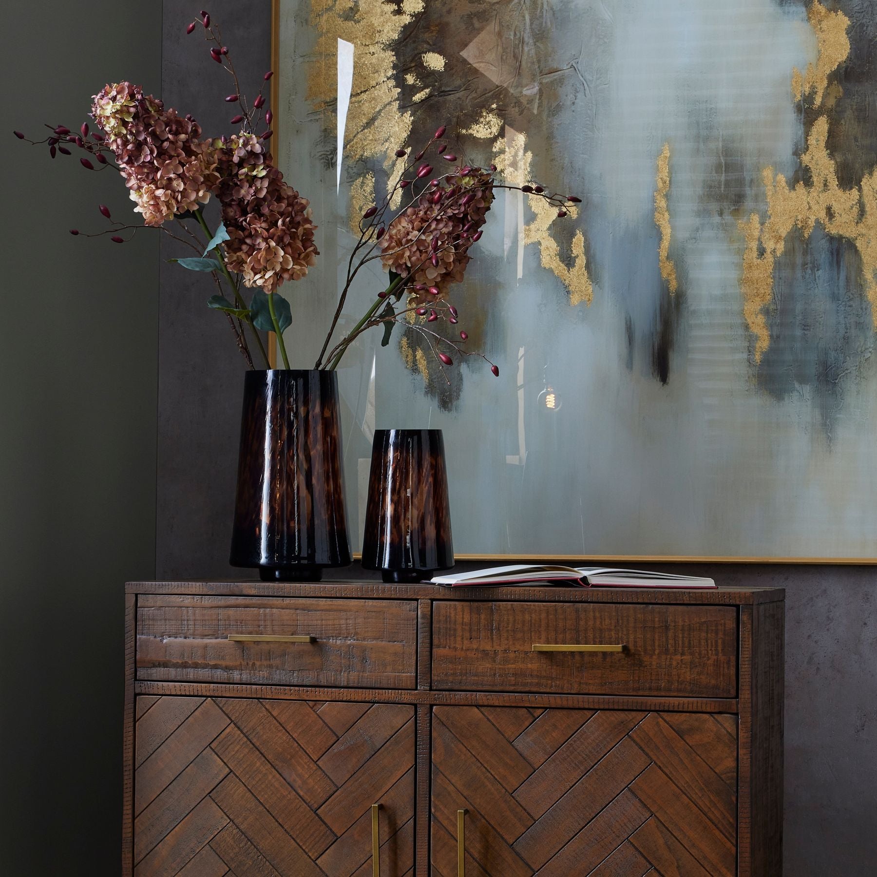 Burgundy Rosehip Stem - Festive Flowers & Foliage from the Quanta Home collection.