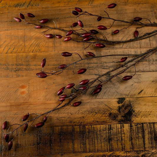 Burgundy Rosehip Stem - Festive Flowers & Foliage from the Quanta Home collection.
