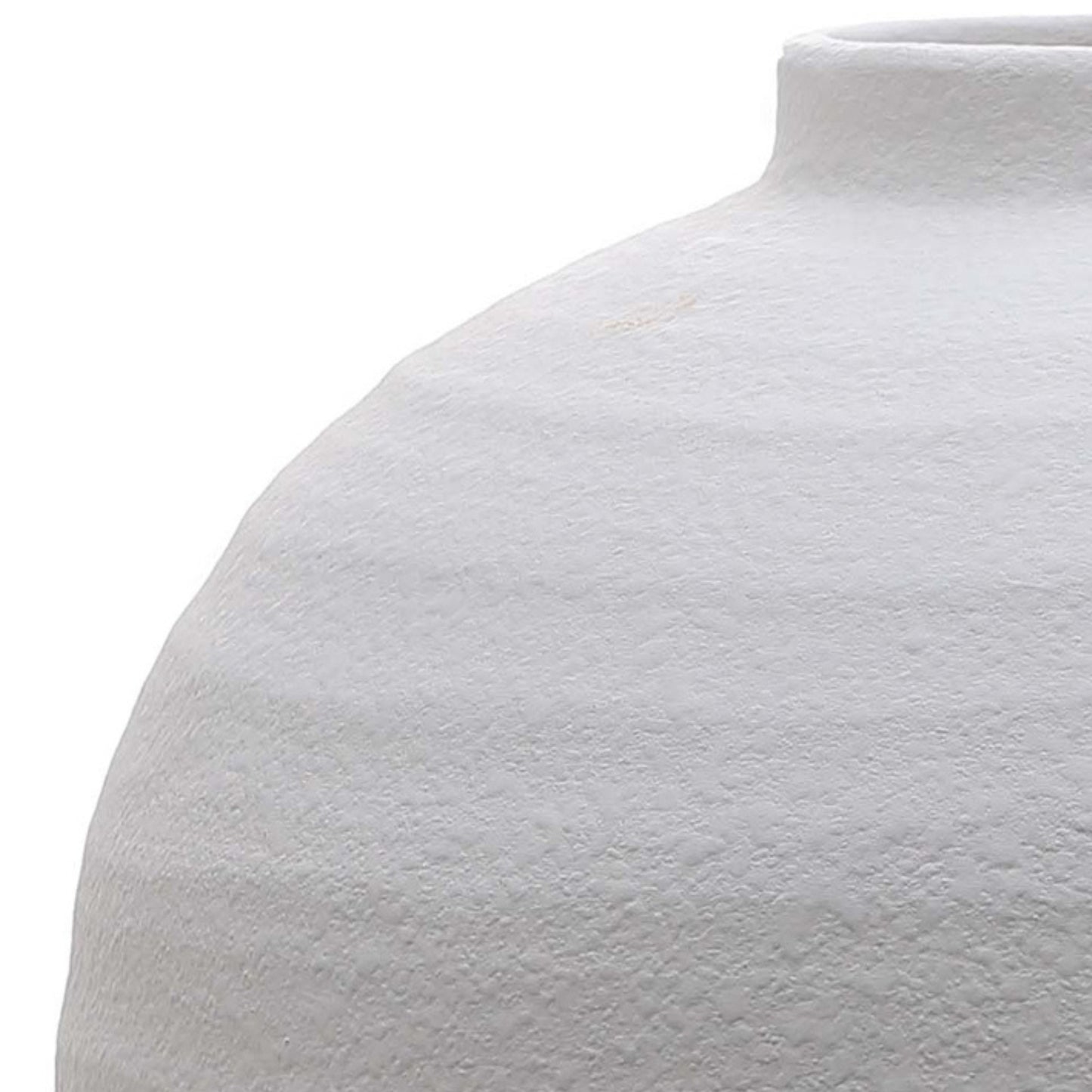 Tiber Matt White Ceramic Vase - Ornaments from the Quanta Home collection.