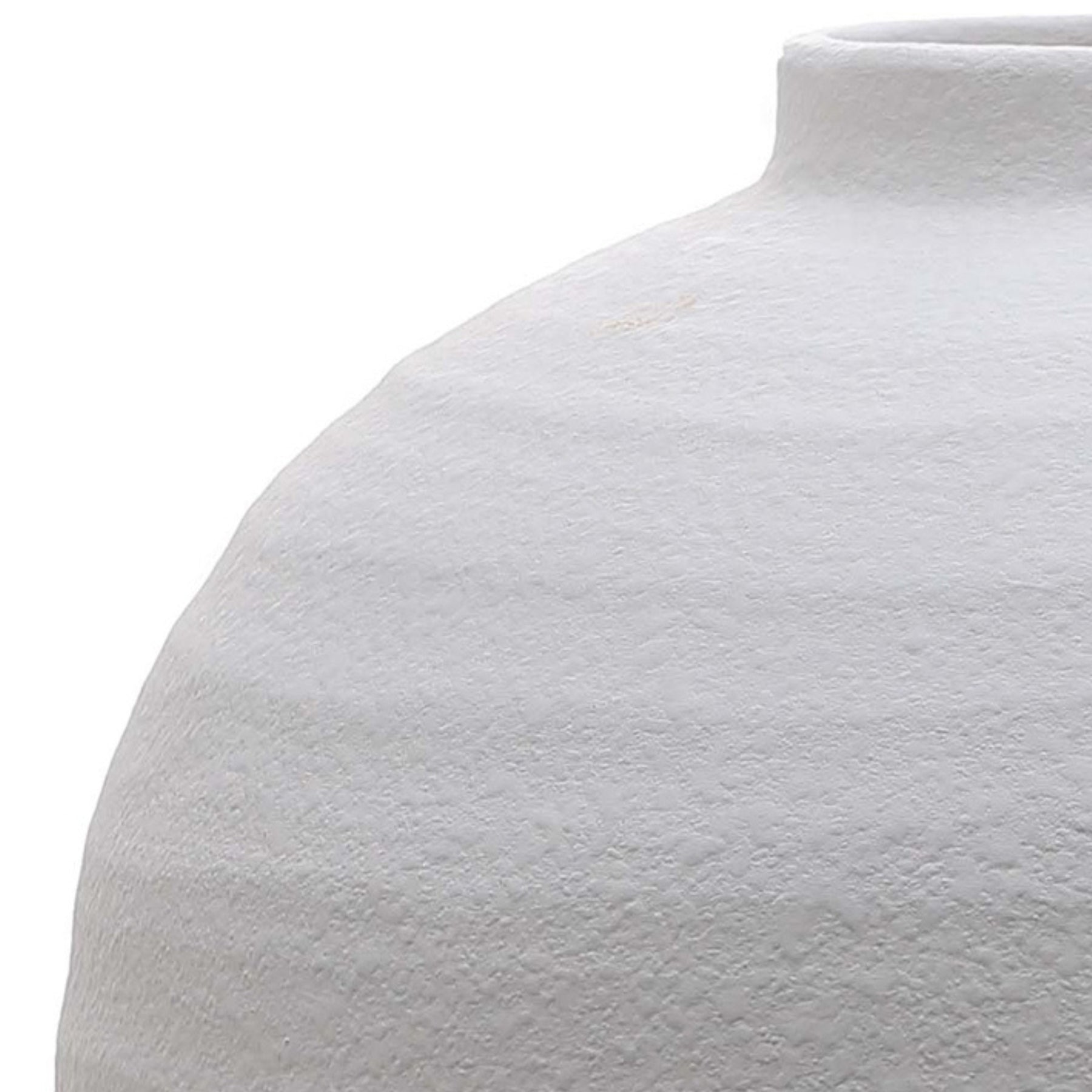 Tiber Matt White Ceramic Vase - Ornaments from the Quanta Home collection.