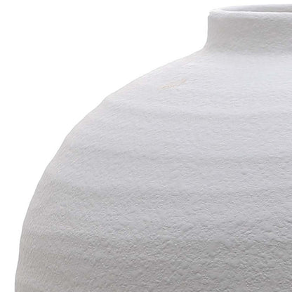 Tiber Matt White Ceramic Vase - Ornaments from the Quanta Home collection.