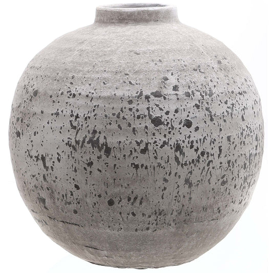 Tiber Stone Ceramic Vase - Ornaments from the Quanta Home collection.