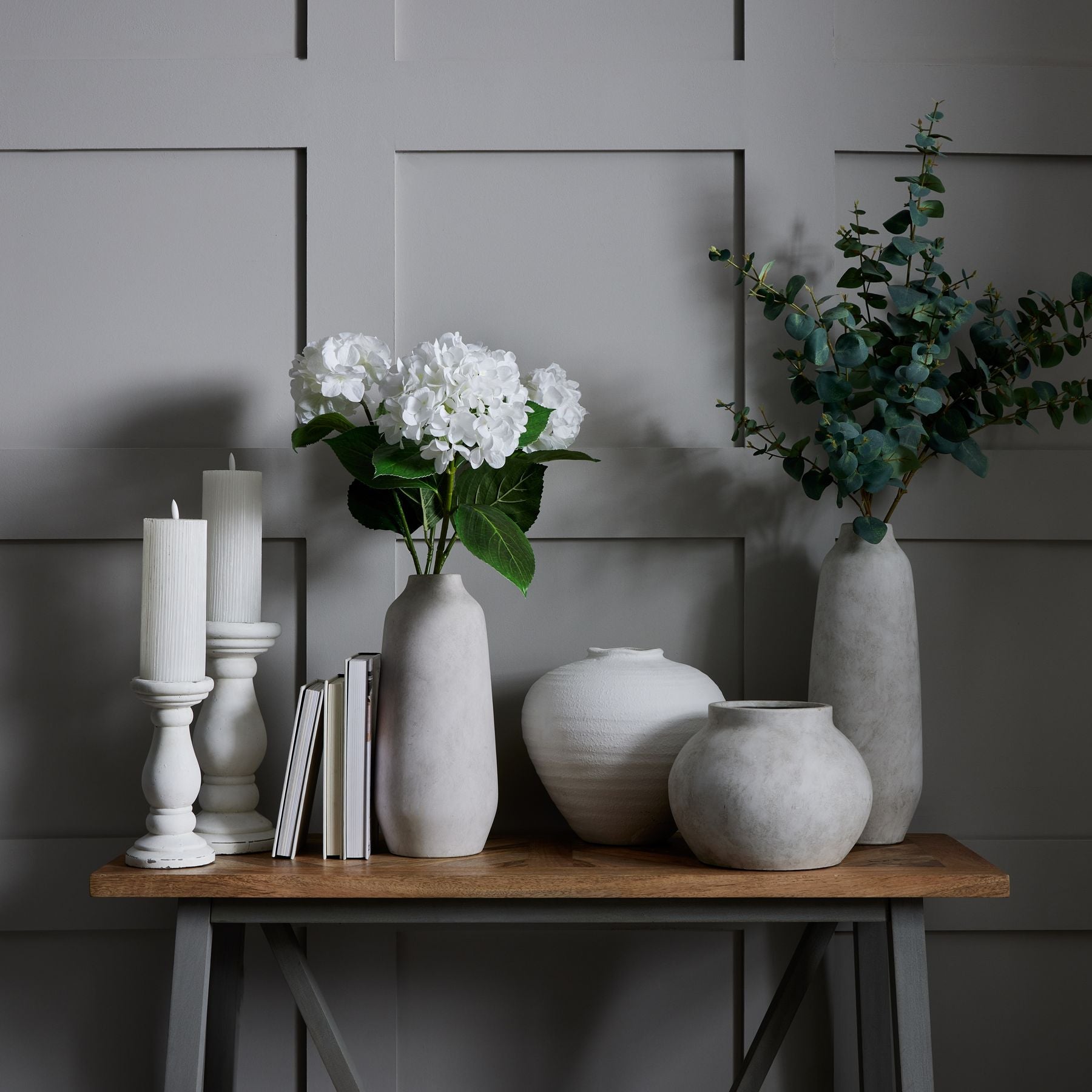 Regola Matt White Ceramic Vase - Vases from the Quanta Home collection.