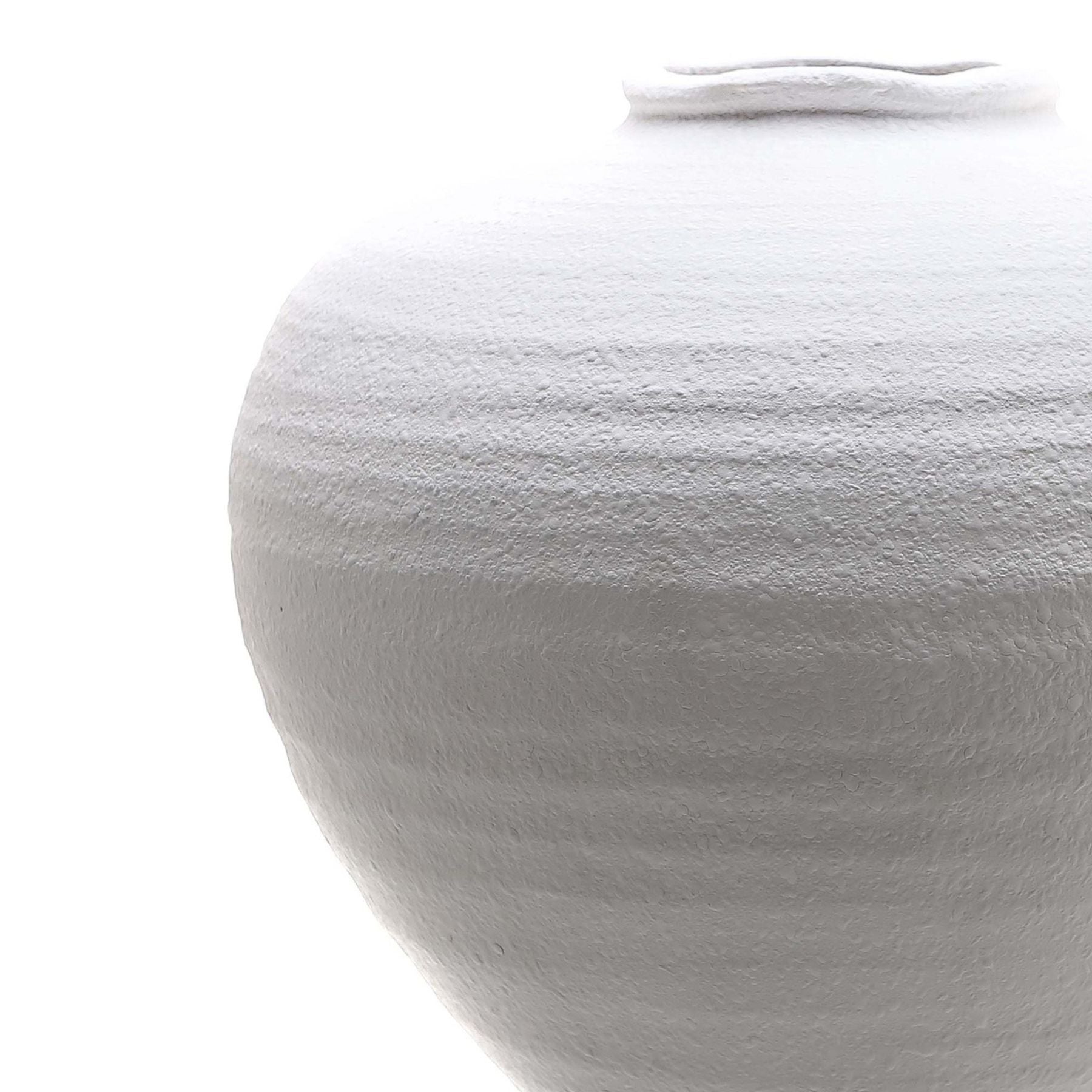 Regola Large Matt White Ceramic Vase - Vases from the Quanta Home collection.