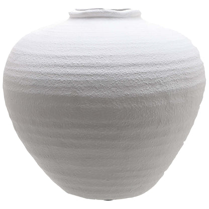 Regola Large Matt White Ceramic Vase - Vases from the Quanta Home collection.