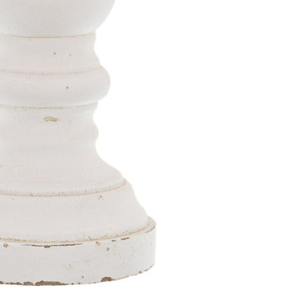 Matt White Ceramic Column Candle Holder - Ornaments from the Quanta Home collection.