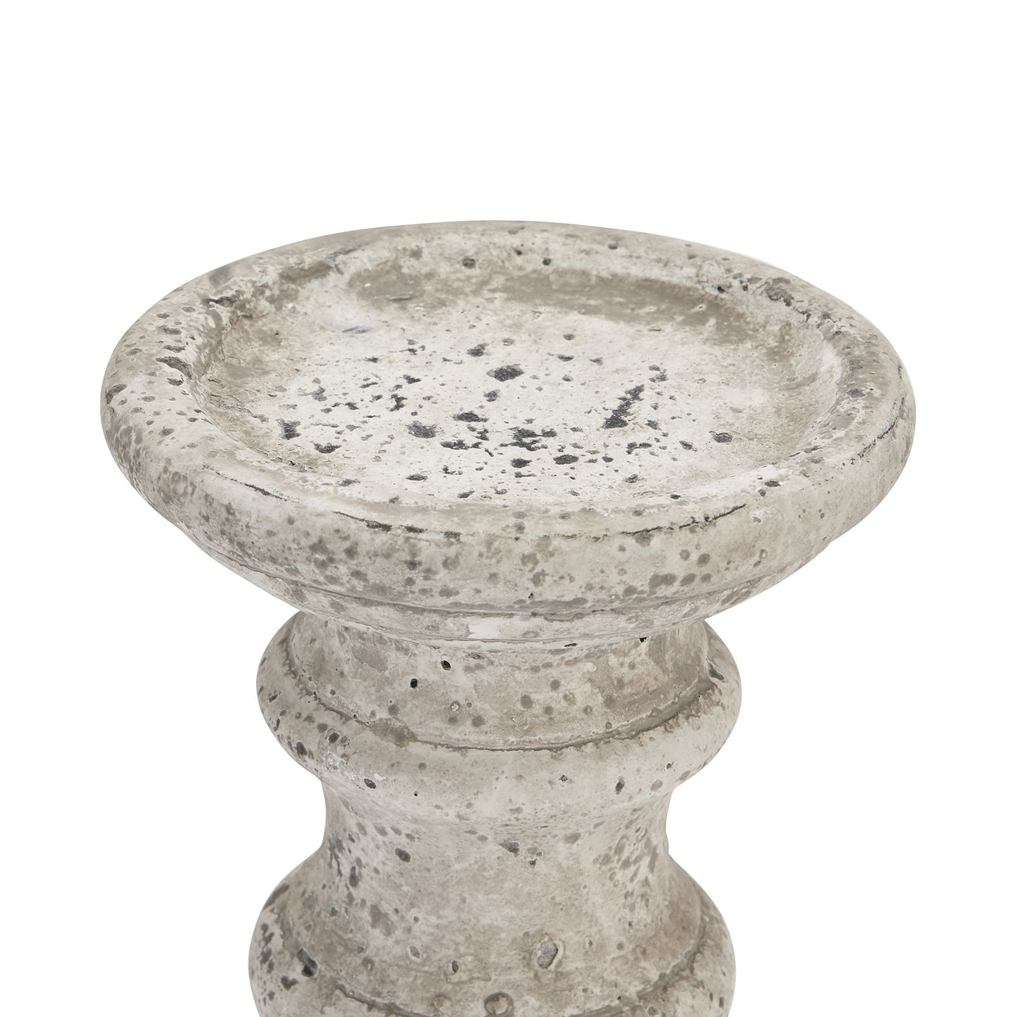 Stone Ceramic Column Candle Holder - Ornaments from the Quanta Home collection.