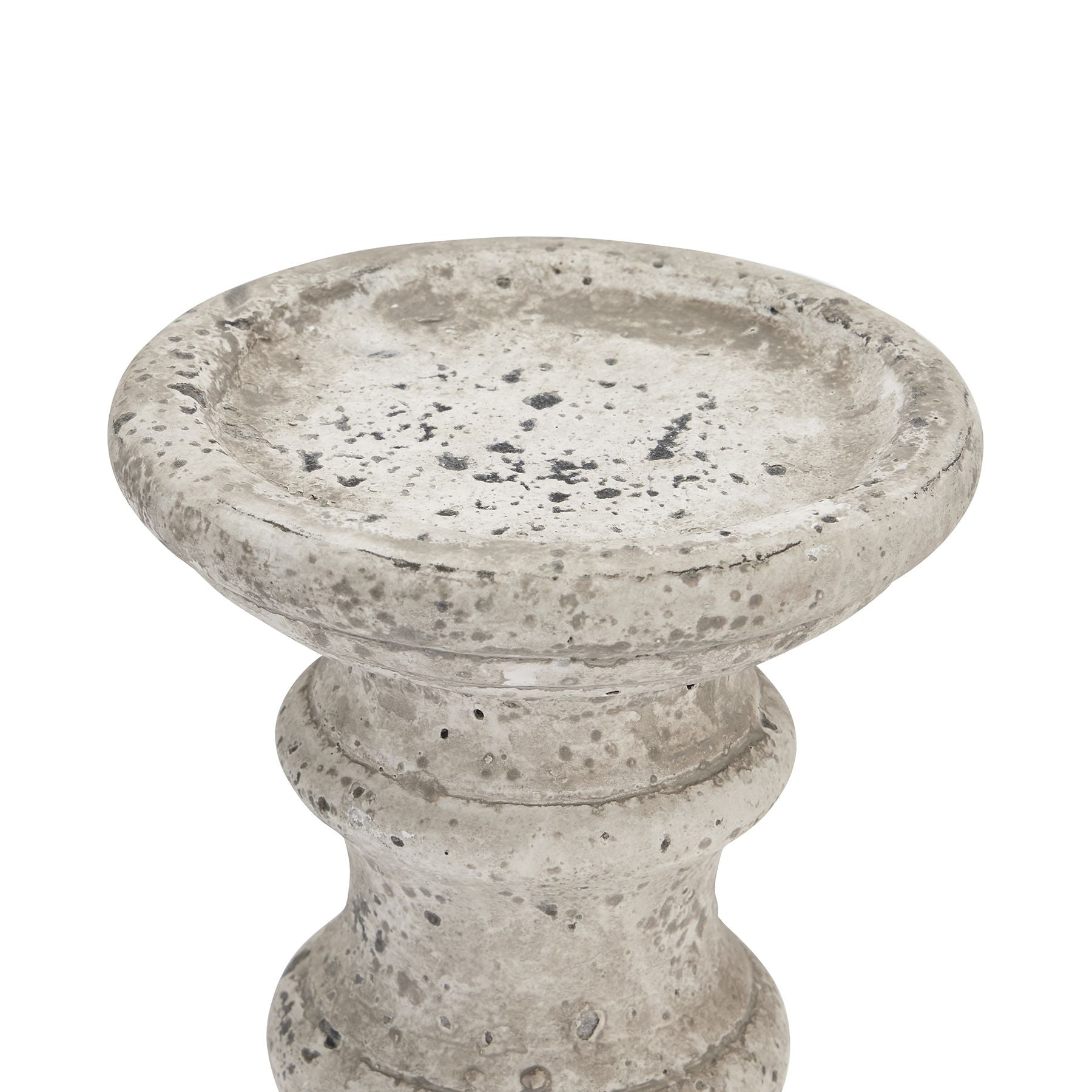 Stone Ceramic Column Candle Holder - Ornaments from the Quanta Home collection.
